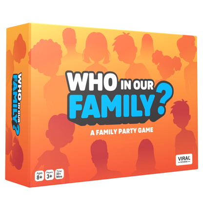Who Our Family? – Hilarious Family Party Game | Trivia, “Most Likely To” & Head-to-Head Challenges | Fun Family Game Night Card Game for Kids, Teens & Adults